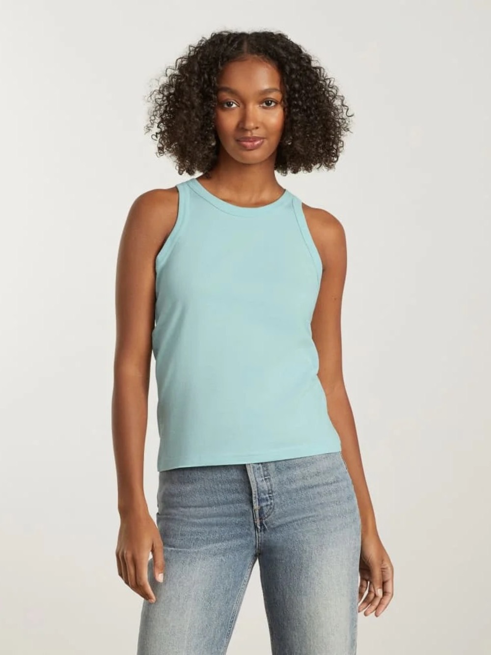 Everlane Essential Tank in Ice Blue